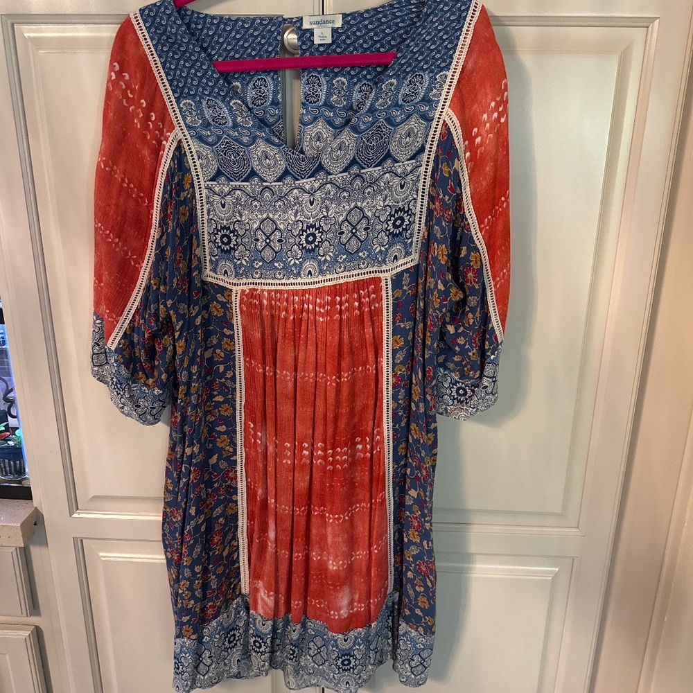 Sundance elbow length sleeve dress